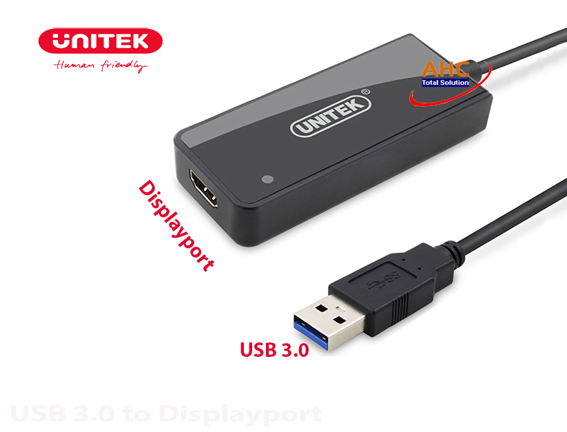 Cáp chuyển đổi USB 3.0 sang Displayport Unitek Y-3703