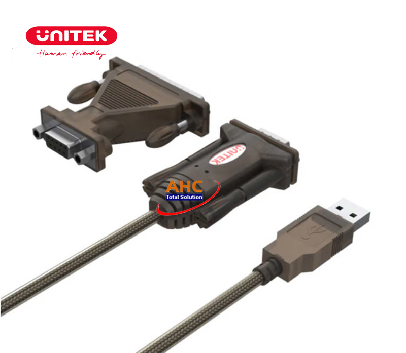 Cáp chuyển đổi USB to RS232 kèm DB25 Unitek Y-105A