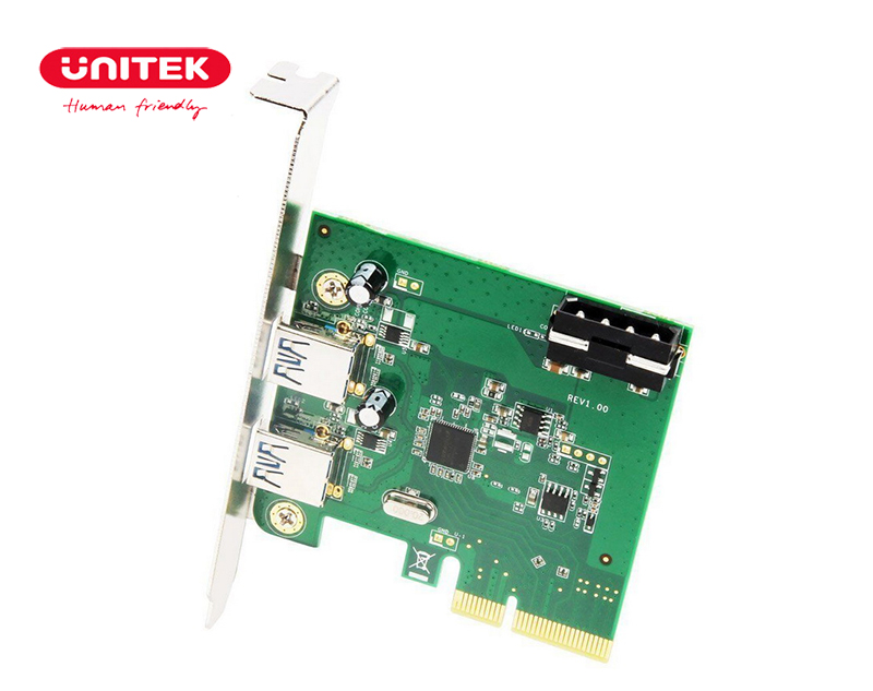 Card mở rộng PCIe sang 2 cổng USB-C 3.1 Unitek Y-7305 - tốc độ 10Gbps