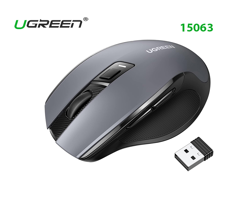 Chuột không dây Ugreen 15063 - Chuột công thái học, 4000DPI, Silent Click