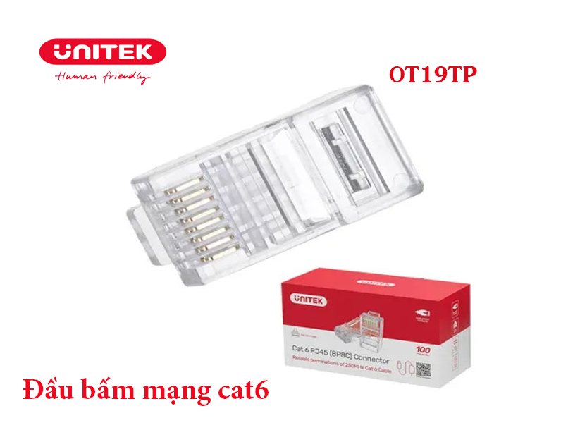 Đấm bấm mạng, hạt mạng cat6 Unitek OT19TP chính hãng