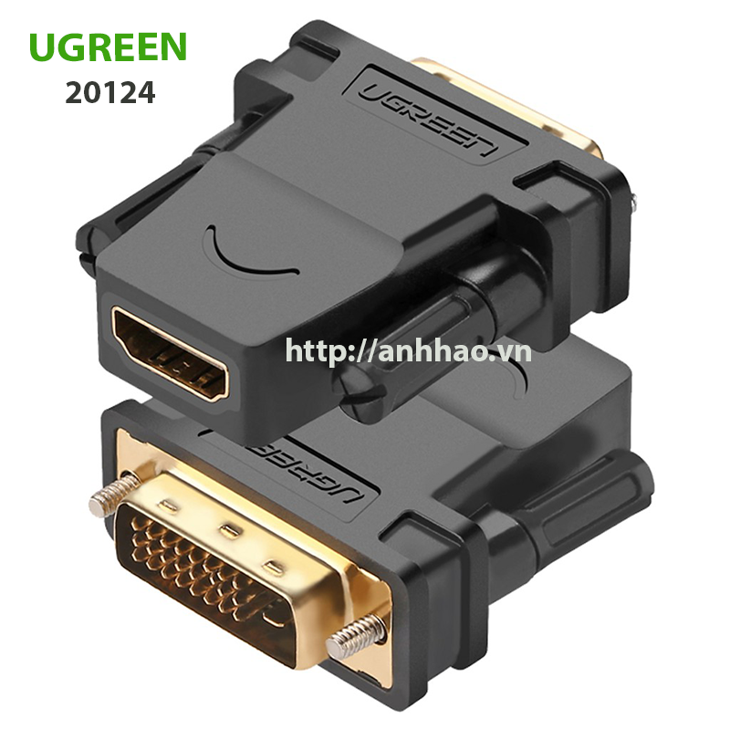 Đầu chuyển đổi DVI 24+1 to HDMI Ugreen 20124 chính hãng