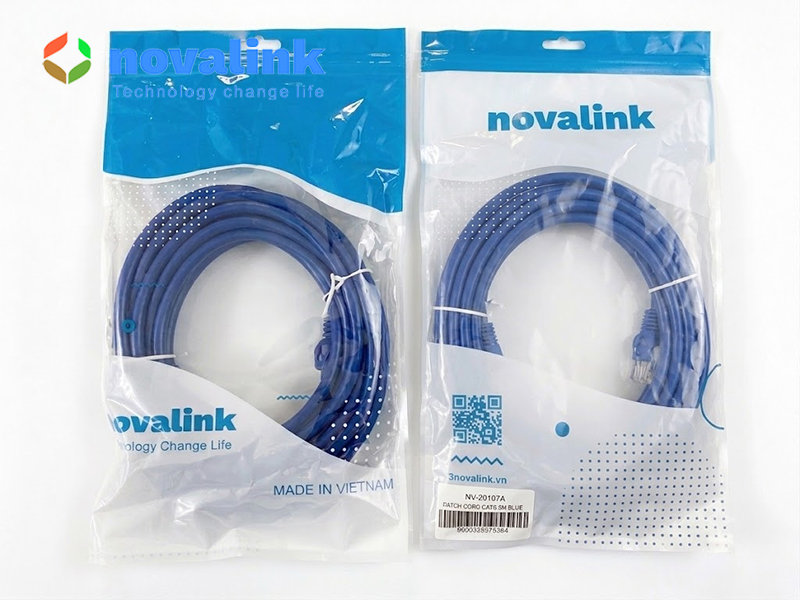Dây nhảy cat6 5M Novalink NV-20107A | Pach cord cat6 5M