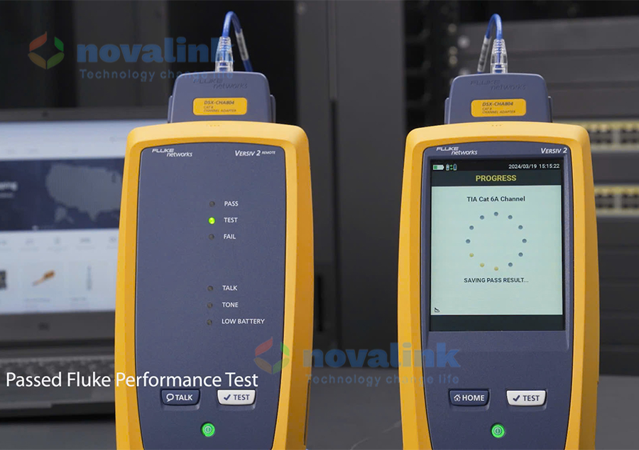 D&acirc;y nhảy patch cord Cat6A STP 0.5m pass Fluke test - Novalink NV-60101A