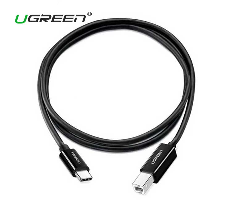 Cáp máy in USB-C to USB-B dài 1m Ugreen 80811 (màu đen)