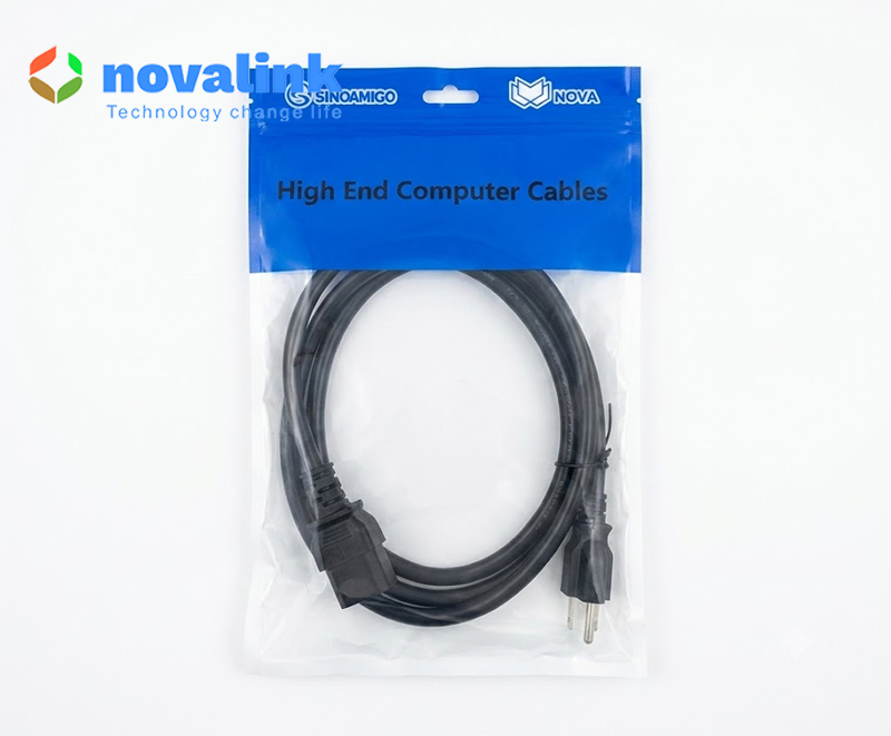 Dây nguồn C19 5m dùng cho UPS, Server lõi đồng 3x2.08mm Novalink NV-54007A