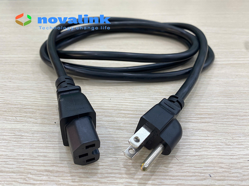 Dây nguồn C15 3 chân Novalink NV-53002A 2m - Dùng cho UPS, PDU, Server, lõi đồng 3x1.31mm