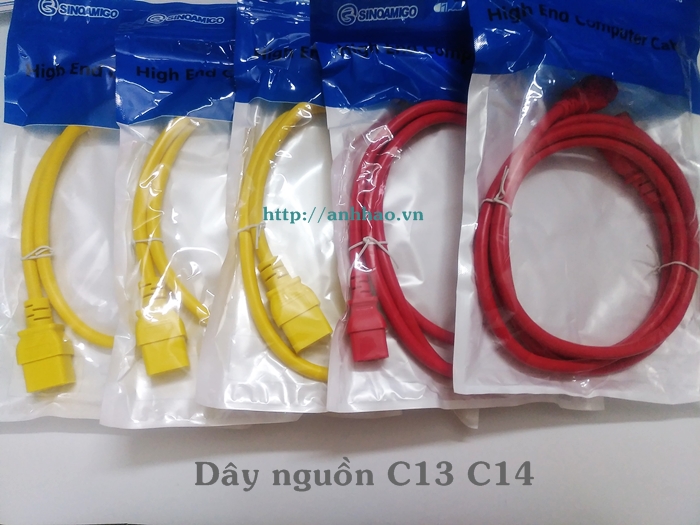 Dây nguồn UPS chuẩn C13 C14 màu vàng