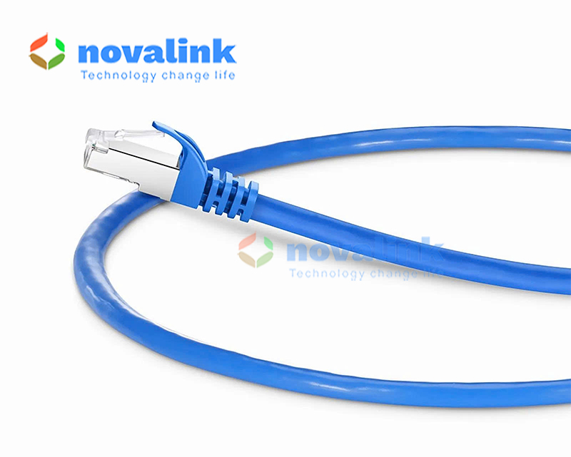 D&acirc;y nhảy patch cord Cat6A STP 0.5m pass Fluke test - Novalink NV-60101A