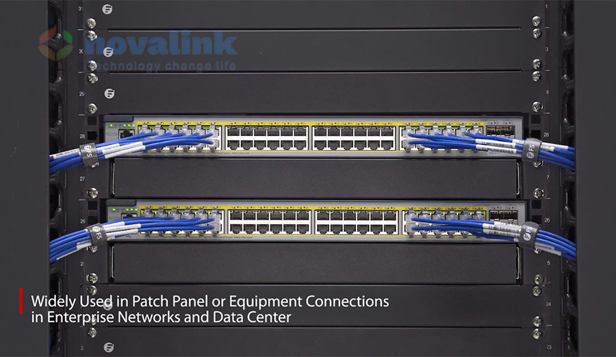 D&acirc;y nhảy mạng Cat6A STP 10m Novalink NV-60109A, 10Gb, băng th&ocirc;ng 600MHz