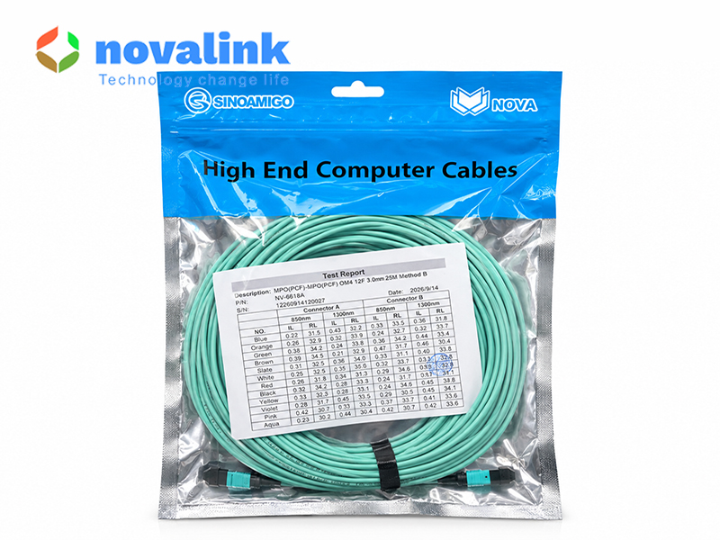 Dây nhảy quang MPO/MPO 25m Novalink NV-61618A