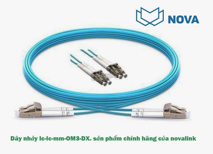 Dây nhảy quang Multimode OM3 dài 25M NV-61108 Novalink cao cấp