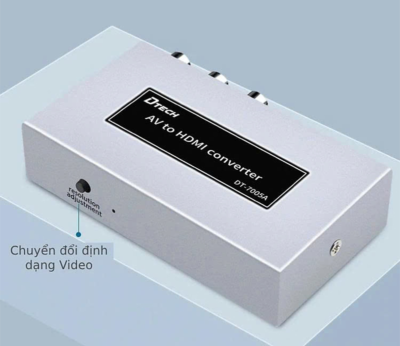 Bộ chuyển đổi AV sang HDMI Full HD 1080p Dtech DT-7005A