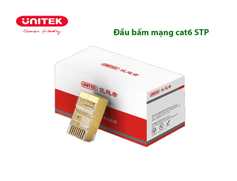 Đầu bấm mạng cat6 STP chống nhiễu UNITEK OT19ATP cao cấp