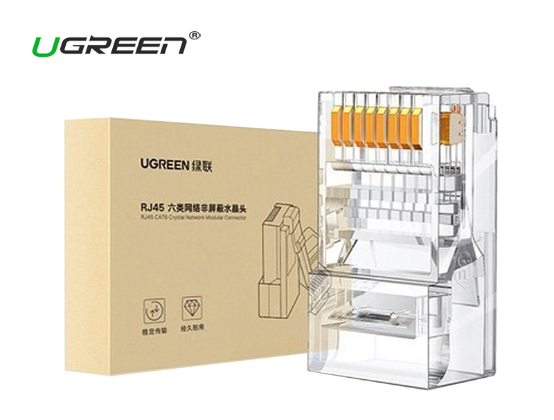 Hạt mạng Cat6 cao cấp Ugreen 60558 (hộp 100 hạt)
