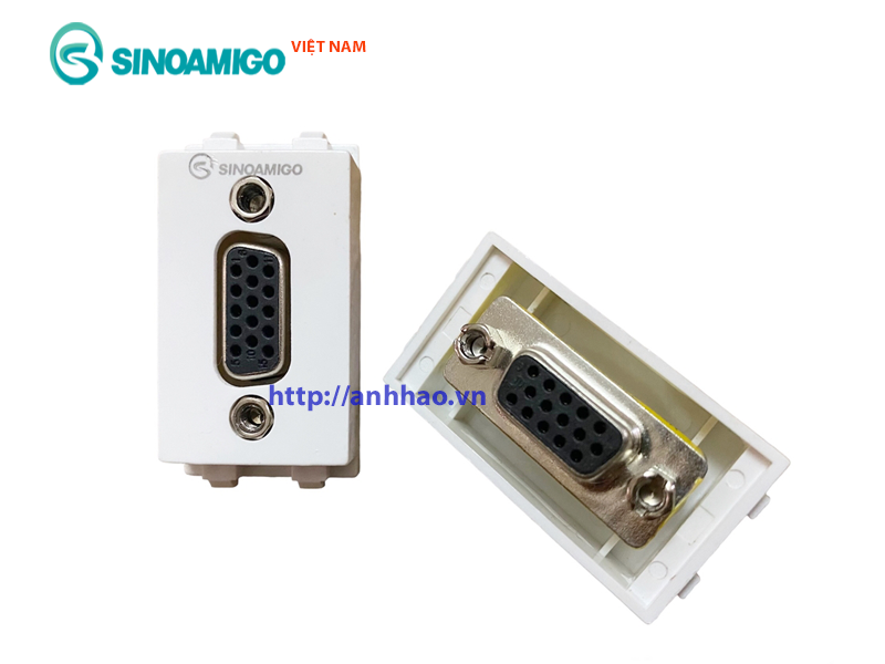 Nhân, hạt ổ cắm VGA âm tường chuẩn Wide thẳng