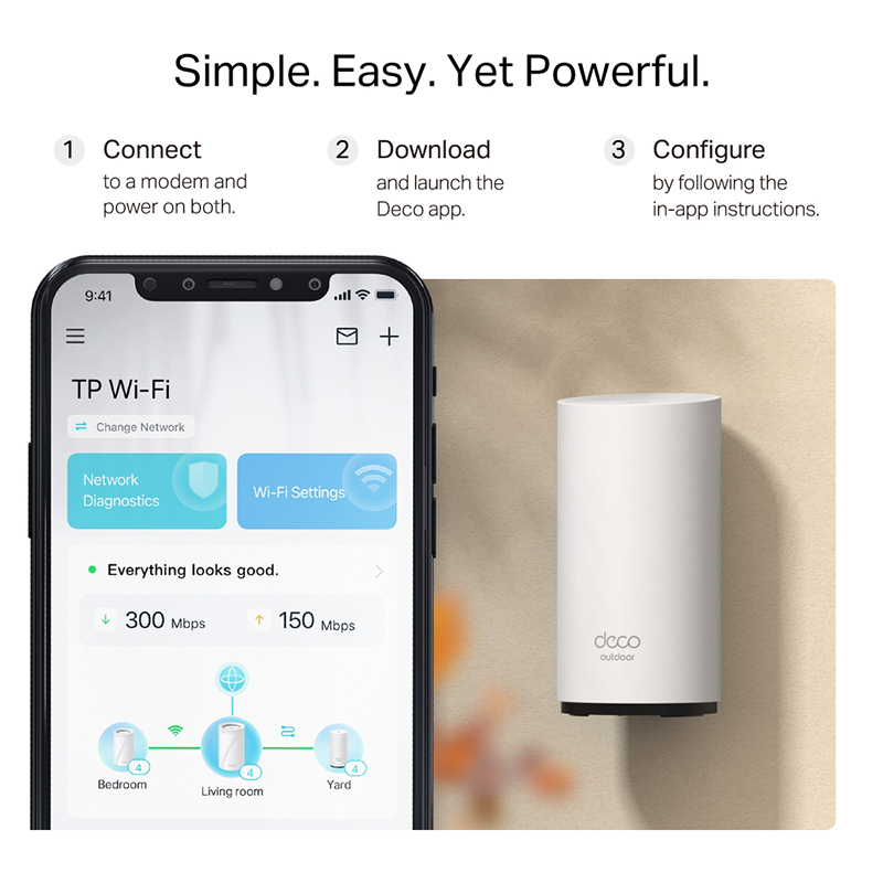 TP-link Deco BE25-Outdoor | Hệ Thống Wi-Fi 7 Mesh Ngoài Trời Chống Nước