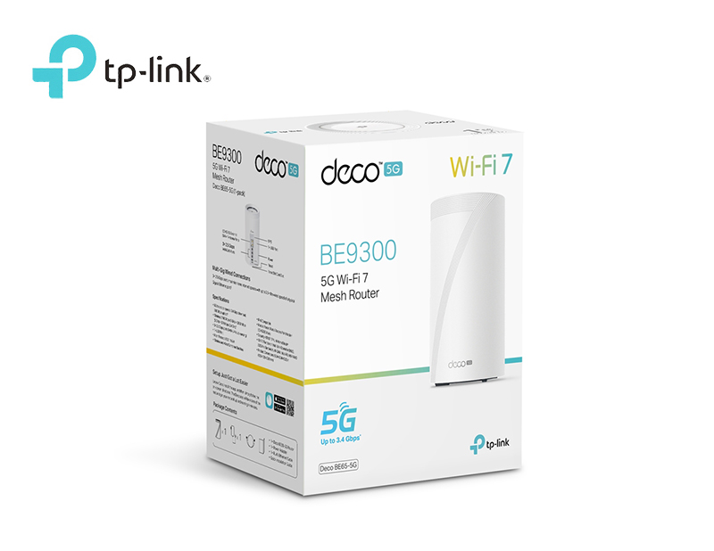 Deco BE65-5G - Hệ thống Mesh Wi-Fi 7 ba Băng tần BE11000 5G cho gia đình, văn phòng