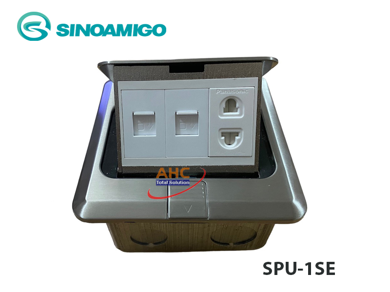 Ổ điện âm sàn tích hợp ổ mạng lan sinoamigo SPU-1SE