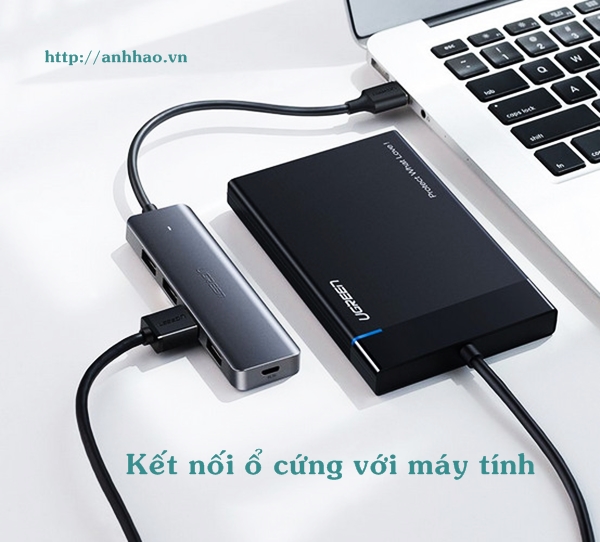 Ugreen 70336 - Hub chia USB-C ra 4 cổng USB 3.0 chính hãng giá tốt
