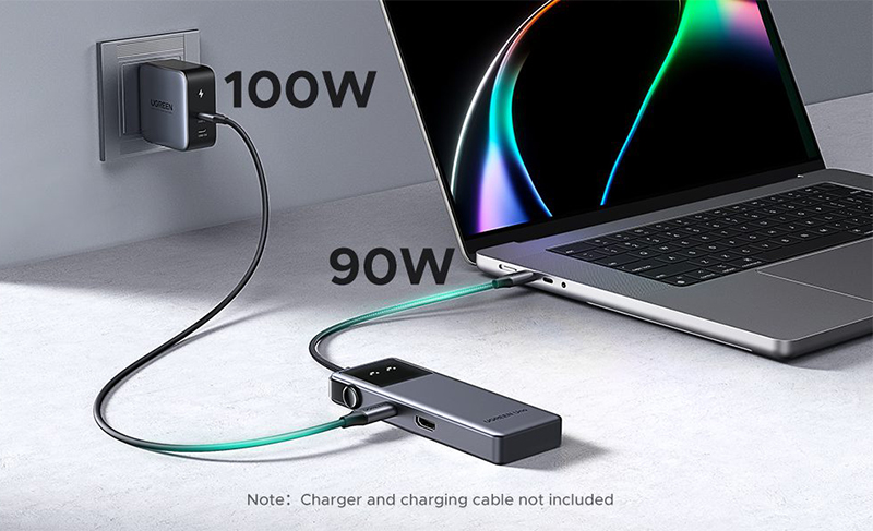 Hub USB-C 6 trong 1 UGREEN 35998 - Hỗ trợ HDMI 4K60Hz, truyền dữ liệu 10Gbps, sạc PD 100W