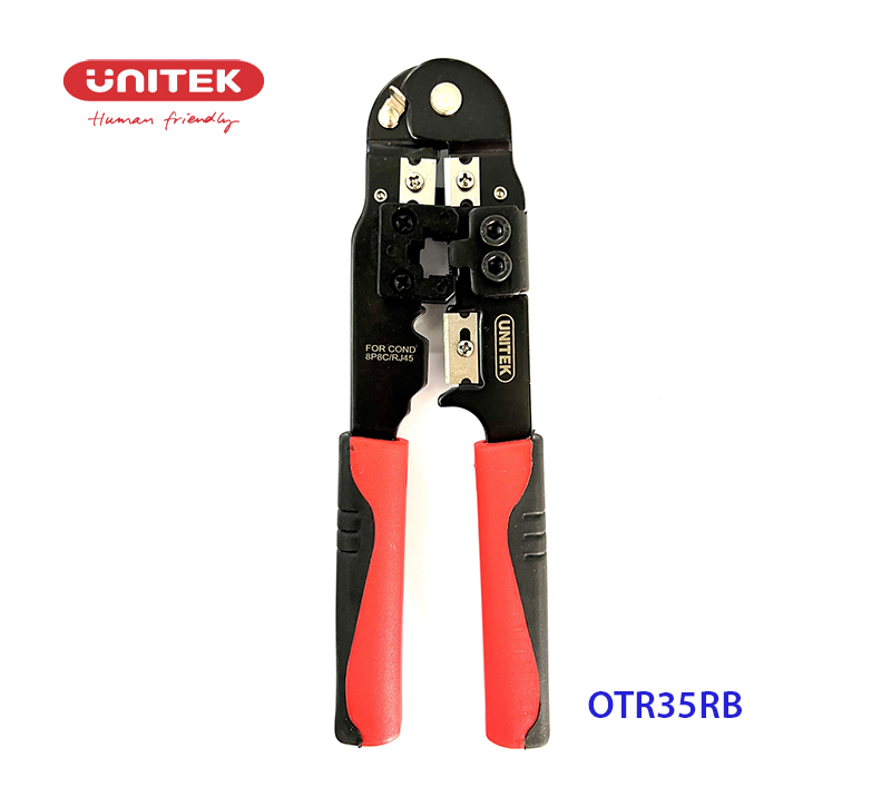 Kìm mạng Unitek OT35RB - Bấm đầu RJ45/ RJ11/ RJ12