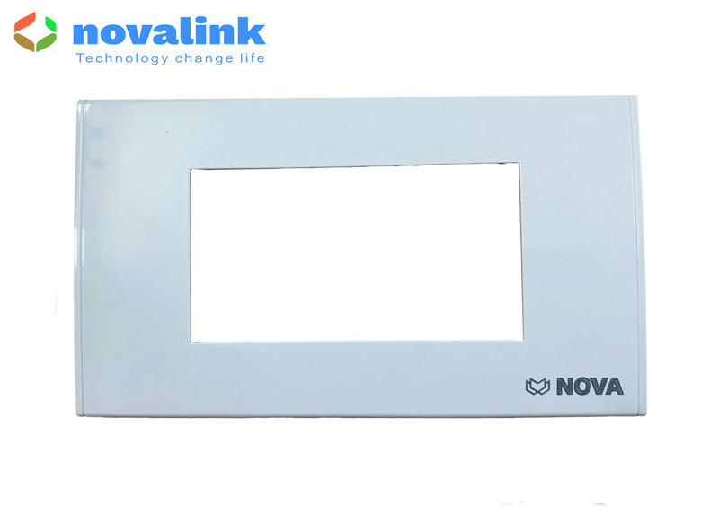 Mặt wall plate 1, 2, 3 thiết bị Nova NV 21001W (loại to) dùng lắp ổ cắm mạng, thoại, hdmi, vga, usb...