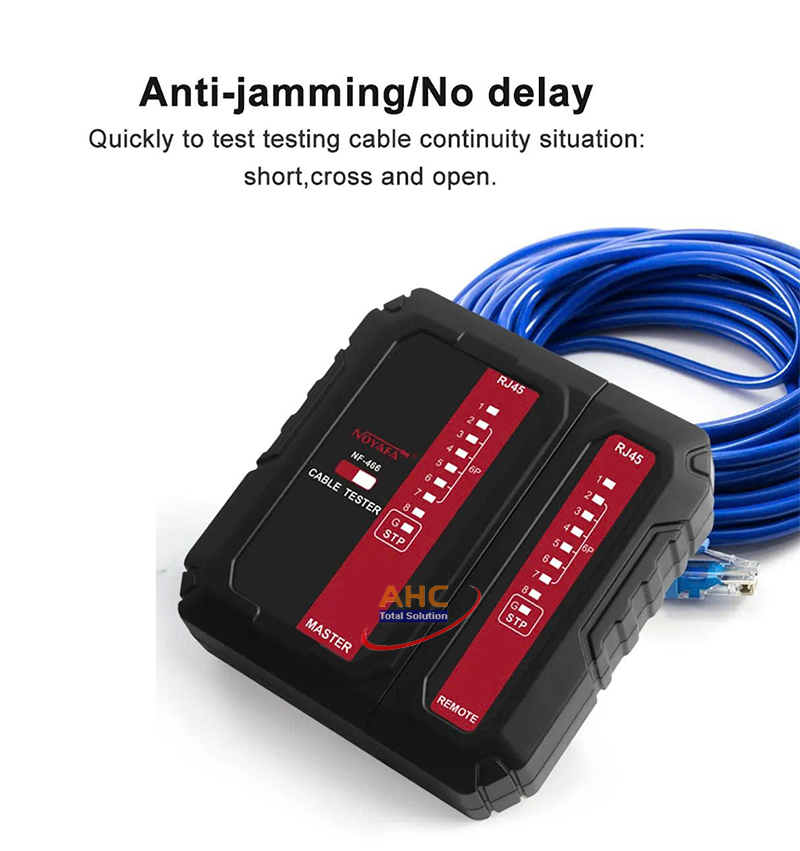 Máy test cáp mạng Noyafa NF-466 chống cháy PoE chính hãng