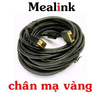 Cáp VGA Mealink dài 1,5m chân mạ vàng chính hãng