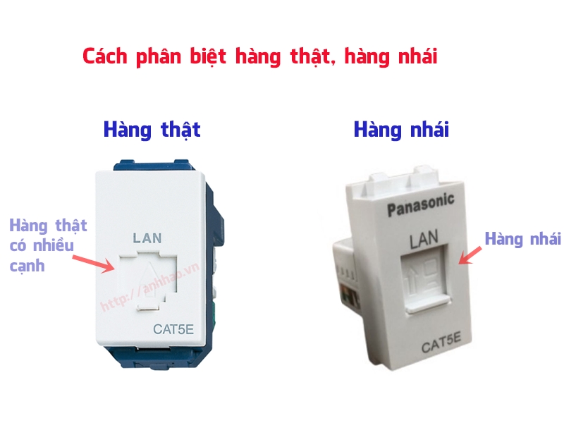 Ổ cắm mạng Cat5 Panasonic WEV2488SW chính hãng