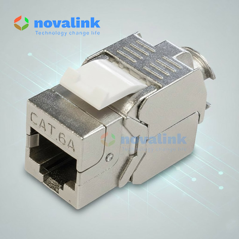 Nh&acirc;n mạng Cat6A STP chống nhiễu, d&ugrave;ng cho mạng 10Gbps - Novalink CC-04-00242