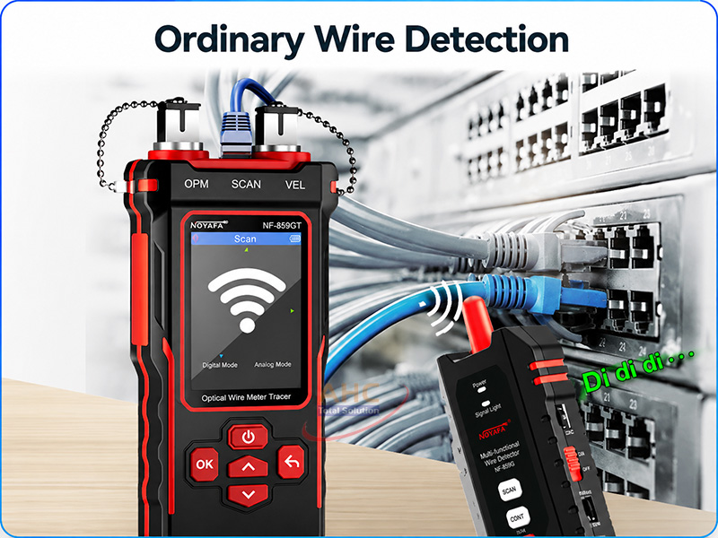 M&aacute;y test c&aacute;p mạng c&aacute;p quang 10 trong 1 NOYAFA NF-859GT đo chiều d&agrave;i, đo c&ocirc;ng suất OPM VFL