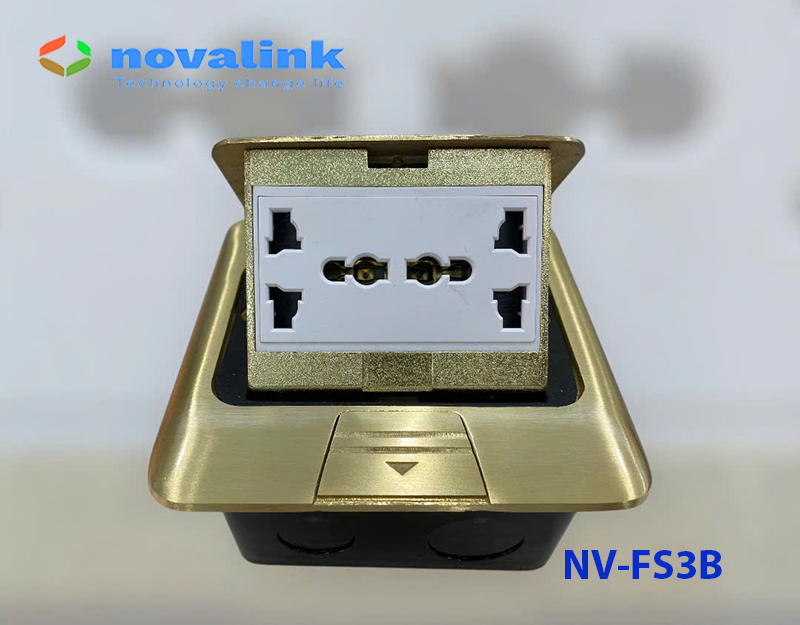 Hộp điện âm sàn đa năng Novalink NV-FS3SB chính hãng