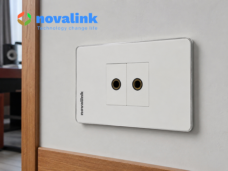 Bộ ổ cắm wallplate Micro Jack 6.5mm