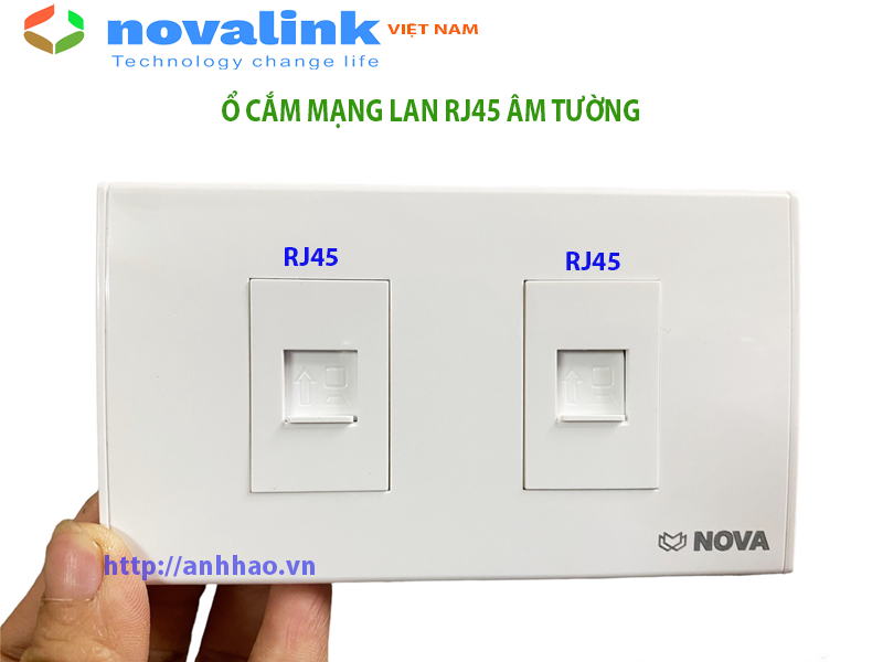 Nhân, hạt ổ cắm mạng cat6 P23 Sinoamigo dùng lắp ổ cắm âm sàn, mặt nạ panasonic âm tường