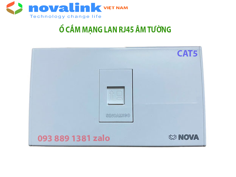 Mặt ổ mạng RJ45 cat6 âm tường