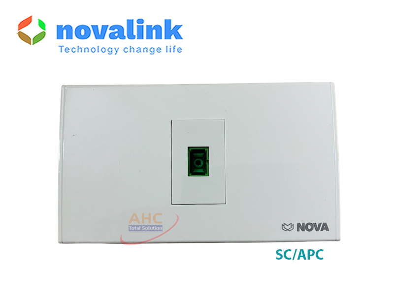 Nhân/ hạt ổ cắm mạng quang chuẩn SC/APC Novalink NV-12016A chính hãng