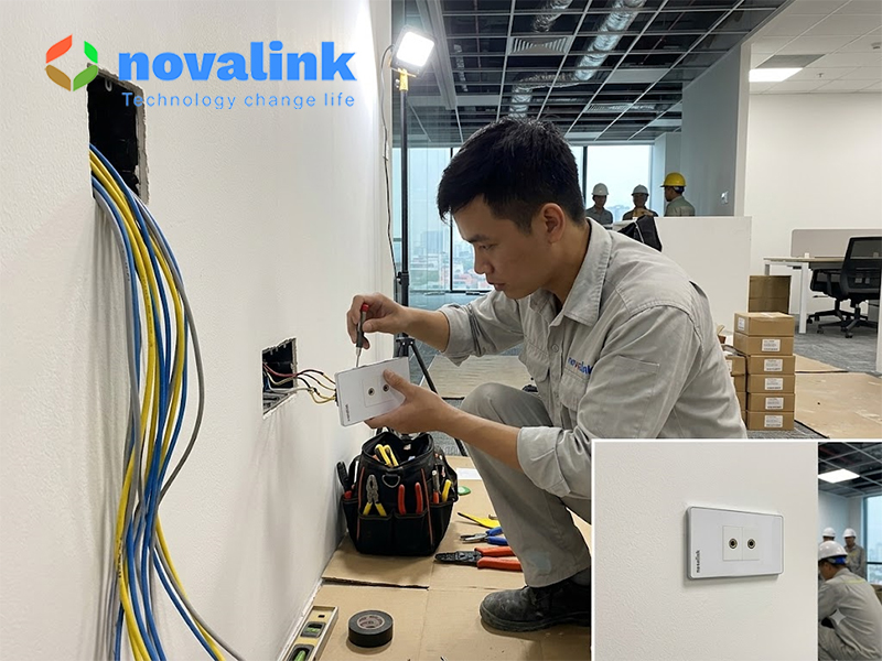 Bộ ổ cắm wallplate Micro Jack 6.5mm