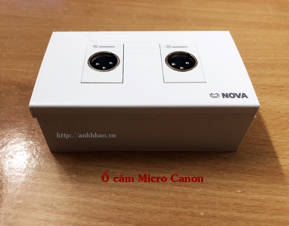 Ổ cắm Micro Canon âm tường