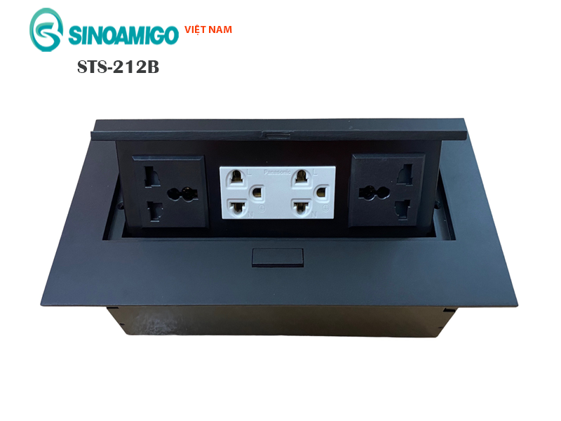 Ổ cắm âm bàn Sinoamigo STS-212B (black)