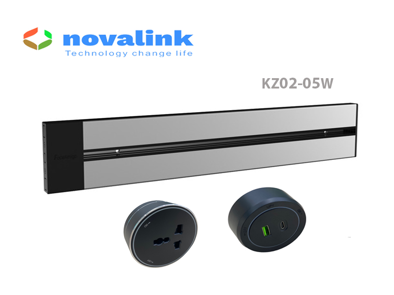 Novalink KZA-02: Ổ điện lắp cho thanh ray trượt tiện lợi