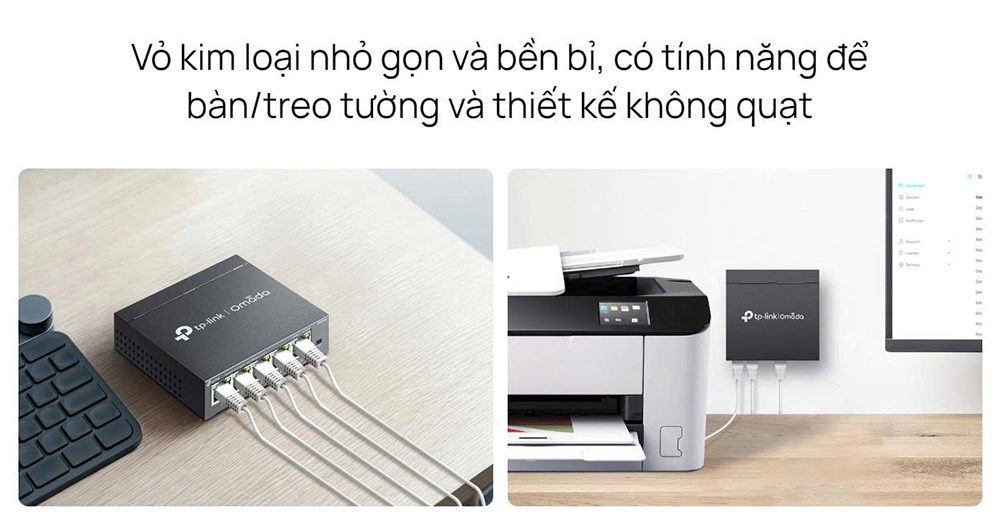 Switch quản lý mạng TP-Link Omada ES205G 5 cổng Gigabit
