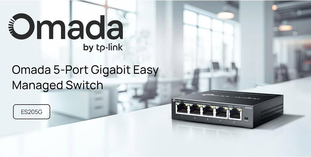 Switch quản lý mạng TP-Link Omada ES205G 5 cổng Gigabit