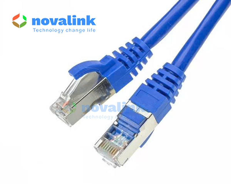 D&acirc;y nhảy mạng Cat6A STP 10m Novalink NV-60109A, 10Gb, băng th&ocirc;ng 600MHz