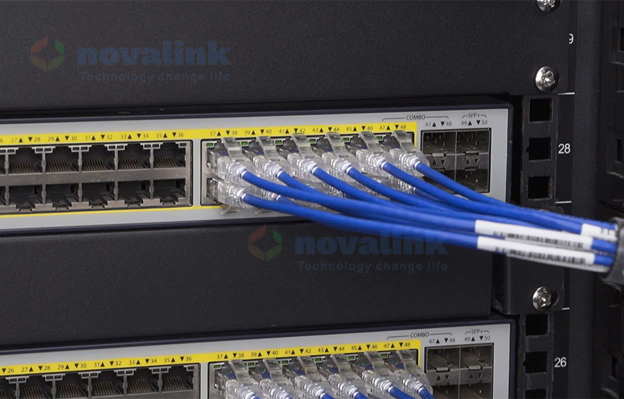 D&acirc;y nhảy mạng Cat6A STP 7m Novalink NV-60108A, 10Gb, chống nhiễu