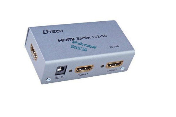 Bộ chia HDMI 2 cổng DT 7006 chính hãng Giá tốt