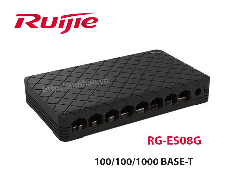 Ruijie RG-ES08: Switch chia mạng 8 cổng 10/100 BASE-T, tốc độ chuyển mạch 1Gbps