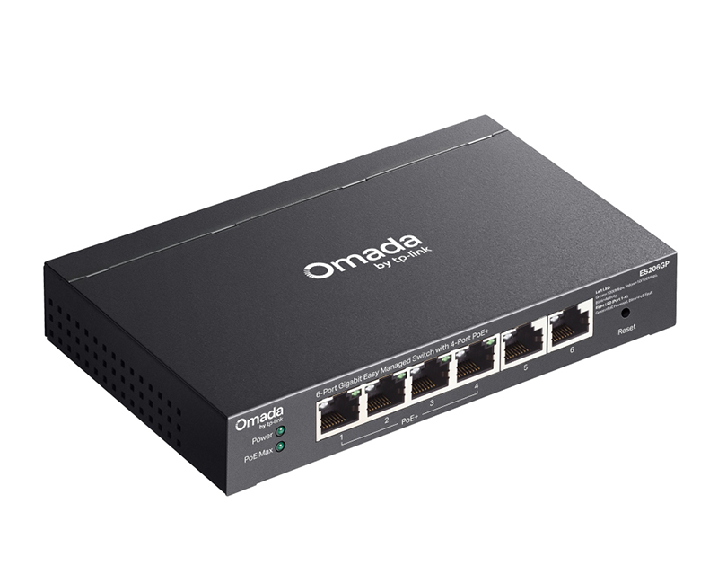 Switch quản lý mạng TP-Link Omada ES206GP 6 cổng Gigabit PoE+ 65W