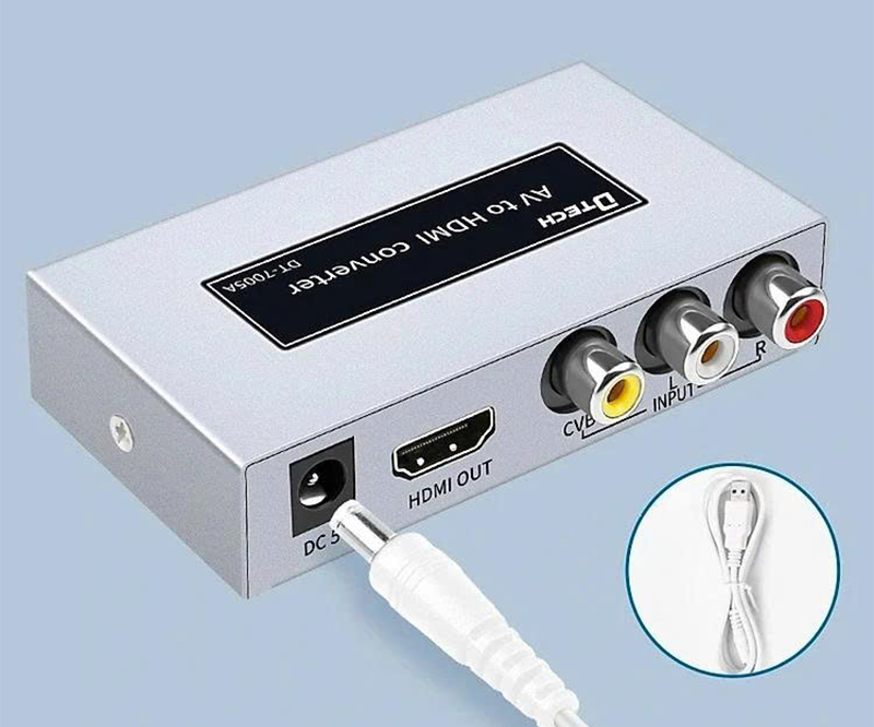 Bộ chuyển đổi AV sang HDMI Full HD 1080p Dtech DT-7005A