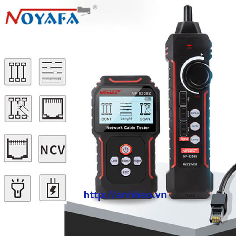 Máy Test Mạng Đa Năng Noyafa NF-8209S: Đánh Giá, Chức Năng và Hướng Dẫn Sử Dụng